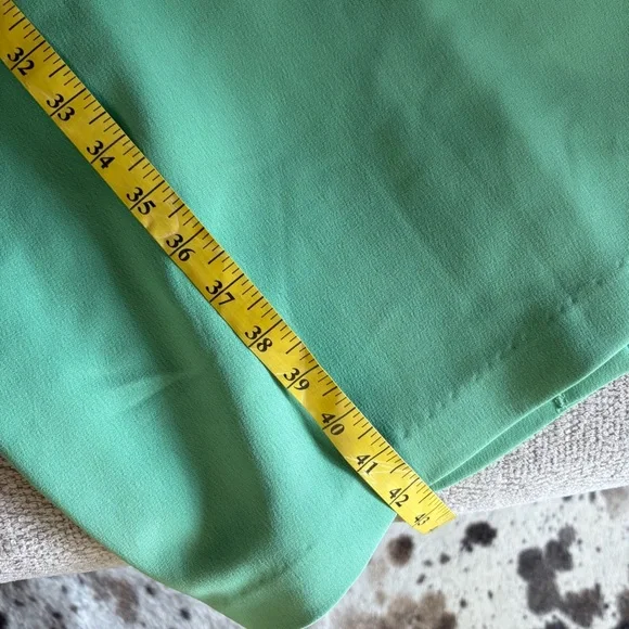 BADGLEY MISCHKA Green Blouson Sheath Dress Drapey Sleeves Cow Neck Size 16 NWOT‎ - Picture 11 of 12